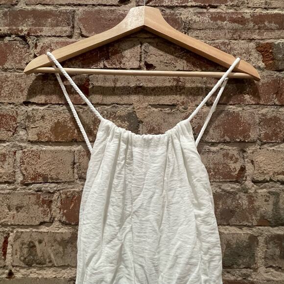 Jonathan Simkhai Serenity White Rayon/Nylon Halter Jumpsuit Size Small - Picture 12 of 13